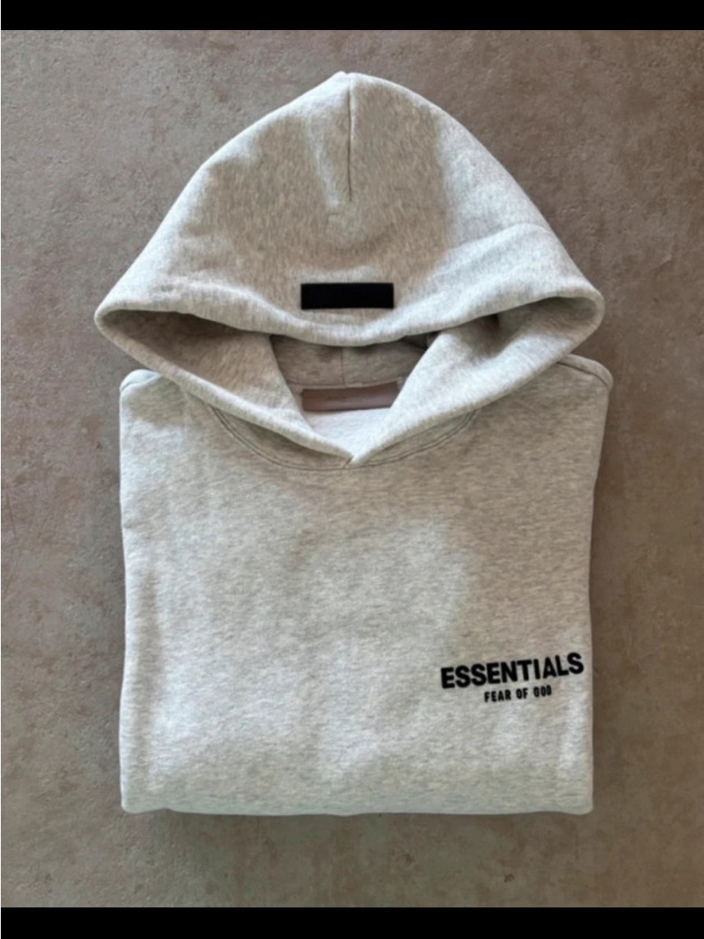 Used Fear of God ESSENTIALS Light Gray Hoodie - Picture 4 of 4